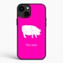 כיסוי בעיצוב אישי עם השם שלך לדגם - Apple iPhone 15 Plus בעיצוב חזיר