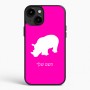 כיסוי בעיצוב אישי עם השם שלך לדגם - Apple iPhone 15 Plus בעיצוב קרנף