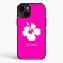 כיסוי בעיצוב אישי עם השם שלך לדגם - Apple iPhone 15 Plus בעיצוב פרח היביסקוס