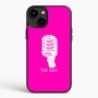 כיסוי בעיצוב אישי עם השם שלך לדגם - Apple iPhone 15 Plus בעיצוב מיקרופון