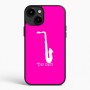 כיסוי בעיצוב אישי עם השם שלך לדגם - Apple iPhone 15 Plus בעיצוב סקסופון