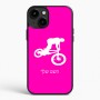 כיסוי בעיצוב אישי עם השם שלך לדגם - Apple iPhone 15 Plus בעיצוב רוכב אופניים