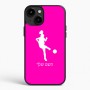 כיסוי בעיצוב אישי עם השם שלך לדגם - Apple iPhone 15 Plus בעיצוב שחקנית כדורגל - אישה
