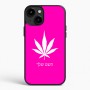כיסוי בעיצוב אישי עם השם שלך לדגם - Apple iPhone 15 Plus בעיצוב עלה מריחואנה - גראס