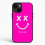 כיסוי בעיצוב אישי עם השם שלך לדגם - Apple iPhone 15 Plus בעיצוב סמיילי