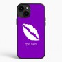 כיסוי בעיצוב אישי עם השם שלך לדגם - Apple iPhone 15 Plus בעיצוב שפתיים - נשיקה
