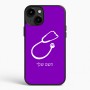 כיסוי בעיצוב אישי עם השם שלך לדגם - Apple iPhone 15 Plus בעיצוב סטטוסקופ רופא