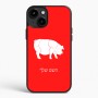 כיסוי בעיצוב אישי עם השם שלך לדגם - Apple iPhone 15 Plus בעיצוב חזיר