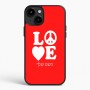 כיסוי בעיצוב אישי עם השם שלך לדגם - Apple iPhone 15 Plus בעיצוב אהבה