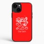 כיסוי בעיצוב אישי עם השם שלך לדגם - Apple iPhone 15 Plus בעיצוב מחזמר אנג'ל 2