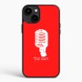 כיסוי בעיצוב אישי עם השם שלך לדגם - Apple iPhone 15 Plus בעיצוב מיקרופון