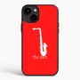 כיסוי בעיצוב אישי עם השם שלך לדגם - Apple iPhone 15 Plus בעיצוב סקסופון