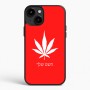 כיסוי בעיצוב אישי עם השם שלך לדגם - Apple iPhone 15 Plus בעיצוב עלה מריחואנה - גראס