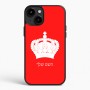 כיסוי בעיצוב אישי עם השם שלך לדגם - Apple iPhone 15 Plus בעיצוב כתר מלכותי