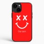 כיסוי בעיצוב אישי עם השם שלך לדגם - Apple iPhone 15 Plus בעיצוב סמיילי