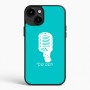 כיסוי בעיצוב אישי עם השם שלך לדגם - Apple iPhone 15 Plus בעיצוב מיקרופון