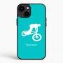 כיסוי בעיצוב אישי עם השם שלך לדגם - Apple iPhone 15 Plus בעיצוב רוכב אופניים