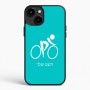 כיסוי בעיצוב אישי עם השם שלך לדגם - Apple iPhone 15 Plus בעיצוב אופניים אולימפיים