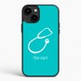 כיסוי בעיצוב אישי עם השם שלך לדגם - Apple iPhone 15 Plus בעיצוב סטטוסקופ רופא