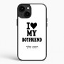 כיסוי בעיצוב אישי עם השם שלך לדגם - Apple iPhone 15 Plus בעיצוב אוהבת את החבר שלי