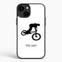 כיסוי בעיצוב אישי עם השם שלך לדגם - Apple iPhone 15 Plus בעיצוב רוכב אופניים