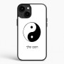 כיסוי בעיצוב אישי עם השם שלך לדגם - Apple iPhone 15 Plus בעיצוב סמל יינג יאנג