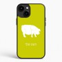 כיסוי בעיצוב אישי עם השם שלך לדגם - Apple iPhone 15 Plus בעיצוב חזיר