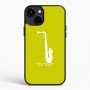 כיסוי בעיצוב אישי עם השם שלך לדגם - Apple iPhone 15 Plus בעיצוב סקסופון