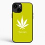 כיסוי בעיצוב אישי עם השם שלך לדגם - Apple iPhone 15 Plus בעיצוב עלה מריחואנה - גראס