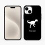כיסוי בעיצוב אישי עם השם שלך לדגם - Apple iPhone 15 Plus בעיצוב דינוזאור