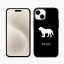 כיסוי בעיצוב אישי עם השם שלך לדגם - Apple iPhone 15 Plus בעיצוב כלב
