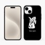 כיסוי בעיצוב אישי עם השם שלך לדגם - Apple iPhone 15 Plus בעיצוב ארנב מחזיק גזר