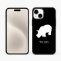 כיסוי בעיצוב אישי עם השם שלך לדגם - Apple iPhone 15 Plus בעיצוב קרנף
