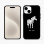 כיסוי בעיצוב אישי עם השם שלך לדגם - Apple iPhone 15 Plus בעיצוב זברה