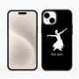כיסוי בעיצוב אישי עם השם שלך לדגם - Apple iPhone 15 Plus בעיצוב בלרינה