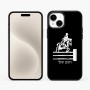 כיסוי בעיצוב אישי עם השם שלך לדגם - Apple iPhone 15 Plus בעיצוב רוכב סוסים