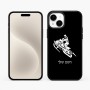 כיסוי בעיצוב אישי עם השם שלך לדגם - Apple iPhone 15 Plus בעיצוב אופנוע שלג