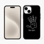 כיסוי בעיצוב אישי עם השם שלך לדגם - Apple iPhone 15 Plus בעיצוב יד