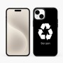 כיסוי בעיצוב אישי עם השם שלך לדגם - Apple iPhone 15 Plus בעיצוב למחזר