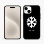 כיסוי בעיצוב אישי עם השם שלך לדגם - Apple iPhone 15 Plus בעיצוב שלג