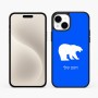 כיסוי בעיצוב אישי עם השם שלך לדגם - Apple iPhone 15 Plus בעיצוב דוב