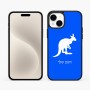 כיסוי בעיצוב אישי עם השם שלך לדגם - Apple iPhone 15 Plus בעיצוב קנגורו