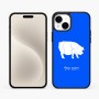 כיסוי בעיצוב אישי עם השם שלך לדגם - Apple iPhone 15 Plus בעיצוב חזיר