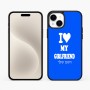 כיסוי בעיצוב אישי עם השם שלך לדגם - Apple iPhone 15 Plus בעיצוב אוהב את החברה שלי