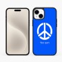 כיסוי בעיצוב אישי עם השם שלך לדגם - Apple iPhone 15 Plus בעיצוב סמל השלום