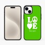 כיסוי בעיצוב אישי עם השם שלך לדגם - Apple iPhone 15 Plus בעיצוב אהבה