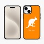כיסוי בעיצוב אישי עם השם שלך לדגם - Apple iPhone 15 Plus בעיצוב קנגורו