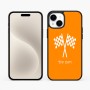 כיסוי בעיצוב אישי עם השם שלך לדגם - Apple iPhone 15 Plus בעיצוב דגל המירוץ