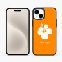 כיסוי בעיצוב אישי עם השם שלך לדגם - Apple iPhone 15 Plus בעיצוב פרח היביסקוס