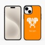 כיסוי בעיצוב אישי עם השם שלך לדגם - Apple iPhone 15 Plus בעיצוב פרחי קרן